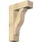 Ekena Millwork Funston Block Rough Sawn Bracket w/ Offset Brace, Douglas Fir, 8"W x 24"D x 36"H BKT0806X24X36FST05RDF - alternate 1